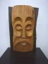 Много красива дърворезба. Мъжка глава. "Мъдрост и сила" , снимка 1