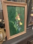 Картина върху стъкло дървена рамка, снимка 2
