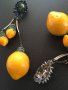 Обеци с ръчна бродерия от серията “Забранения плод” на дизайнерката Анелия Милчева, снимка 3