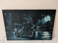 Светеща картина с Led осветление - Yamaha мотоциклет , снимка 1