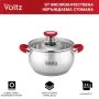 Тенджера Voltz, Червени дръжки, Неръждаема стомана, снимка 5