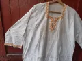 Автентична дълга кенарена риза с бродерия . Носия, снимка 3