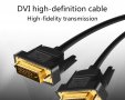 НОВ Кабел DVI към DVI 24+1 High speed 1080p Gold Мъжки-Мъжки DVI Монитор HDTV PC PS3 XBOX DVD Кино, снимка 6