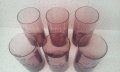 Стъклени чаши Кока Кола от един цвят прозрачно лила 6 бр, снимка 3