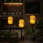 Соларна LED градинска лампа „Сова“ 41 см – LED осветление, сензор за здрач , снимка 2