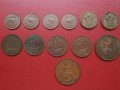 Лот стари не повтарящи се монети Великобритания Джордж VI, снимка 1