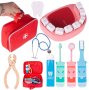 Дървен зъболекарски комплект , снимка 1 - Образователни игри - 44197794