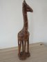  Жираф-дървена фигура от махагон, снимка 3