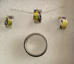 Комплект колие, обеци и пръстен, снимка 3