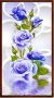 Диамантен гоблен с роза Розова, Синя или Лилава, снимка 3