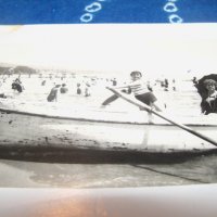 Стара картичка -снимка от Варна, плажа преди 1944г., снимка 2 - Други ценни предмети - 34779702
