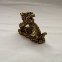 Комплект сувенири статуетки китайски дракони в бронзов цвят, снимка 17 - Статуетки - 44466254