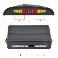 Парктроник за автомобил  с 4 сензора , LCD LED , Звуков сигнал , снимка 8 - Аксесоари и консумативи - 36167776