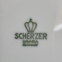 Scherzer Bavaria порцеланова декоративна чиния "Овчарка" Германия, снимка 5 - Колекции - 41564580