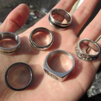Продавам 6 пръстена, стомана., снимка 6 - Пръстени - 44308862