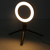  Мини Ринг лампа 48 LED диода със статив , 16см , 3 режима , 8.8W, снимка 3 - Лед осветление - 36168161