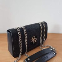 Луксозна Черна чанта  Guess  код SG-F19, снимка 5 - Чанти - 41863339