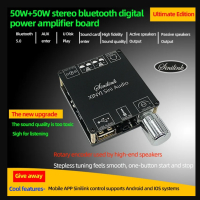  Bluetooth  аудио усилвател, снимка 1 - Ресийвъри, усилватели, смесителни пултове - 44516227