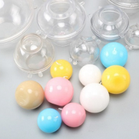 3D сфера топче пластмасова PVC форма молд за направа на топче топка кръг свещ шоколад сапун декор, снимка 2 - Форми - 36268179