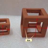 Керамична декорация тип Кубче Голямо, снимка 2 - Оборудване за аквариуми - 41844042