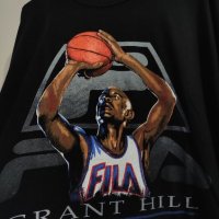 NBA XL Grant Hill Мъжка памучна тениска в отлично състояние, снимка 3 - Тениски - 40722084