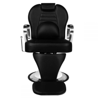 Бръснарски стол Tiziano - бяла и черна основа, снимка 4 - Бръснарски столове - 44652794