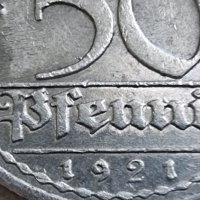Монета . Германия. 50 пфенига. 1921 година. Алуминий., снимка 3 - Нумизматика и бонистика - 41320665