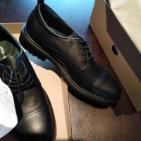 Два чифта нови мъжки обувки, естествена кожа, номер 44 и 45., снимка 2 - Спортно елегантни обувки - 36078673