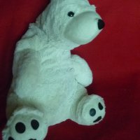 Плюшена бяла мечка, Плюшен бял мечок, снимка 4 - Плюшени играчки - 41529397