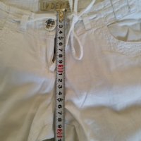 Дамски бели панталонки M, L/28, 29, 30, 31+подарък блуза M, L, снимка 11 - Къси панталони и бермуди - 40940845