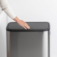 Двоен Кош за смет Brabantia ‎Bo Touch Hi 130649 2х30литра кош за отпадъци разделно събиране 2 отделе, снимка 4 - Други стоки за дома - 40707656