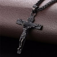 Кръстче от Медицинска стомана - Христос - 3 модела, снимка 5 - Колиета, медальони, синджири - 18395770