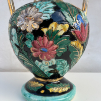 Уникална ръчно изработена порцеланова ваза. №2110, снимка 3 - Антикварни и старинни предмети - 36190304