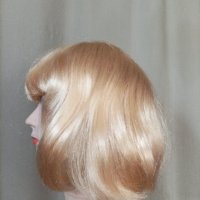 30 см. Нова Руса синтетична перука боб  /на черта с бретон /, снимка 7 - Аксесоари за коса - 41732667