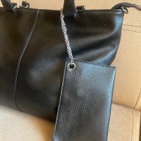 Дамска кожена чанта с портофейл !, снимка 3 - Чанти - 42001036