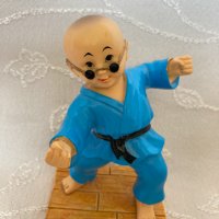 Китайска фигура / статуетка на монах от Шаолин в кунг фу поза, талисман, Kung fu Shaolin boy monk, снимка 2 - Статуетки - 39311220