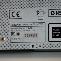 CD Changer Sony CDP-CE375, снимка 10 - Декове - 41267733
