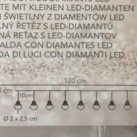 Гирлянд с LED - диаманди., снимка 12 - Лед осветление - 41567454
