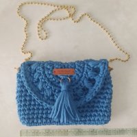 Плетена дамска чанта, снимка 2 - Чанти - 41862874