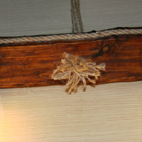 Дървен полилей за дома, тераса, механа, барбекю, битова стая, битов кът, снимка 10 - Полилеи - 36217634