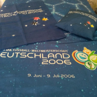   Deutschland 2006г    Спален комплект + декоративна възглавничка , снимка 1 - Спално бельо - 36306838