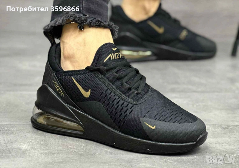 Nike Air Max 270 черно със златно Ново реплика, снимка 1