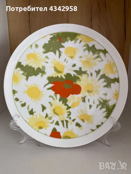 Rosenthal. Чиния с цветя. 1974 г., снимка 1
