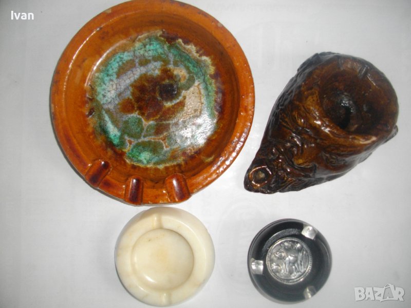 Ретро/винтидж Пепелници-Пепелник-Български-Дърво/Гипс/Глина/Мрамор-От СОЦА/НРБ, снимка 1