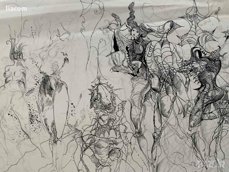 ПЕТЪР ЧУКЛЕВ туш, снимка 1