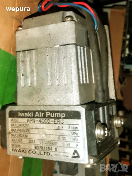 Японска IWAKI Въздушна помпа APN-4002-ERC 0.8, снимка 1