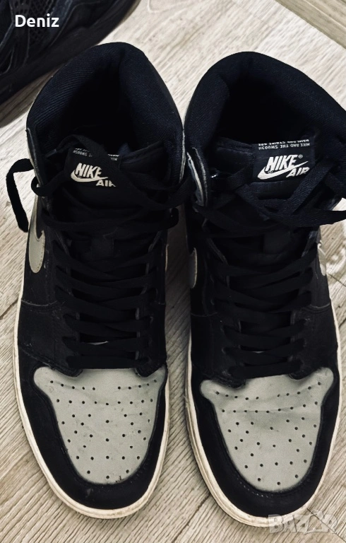 Jordan 1 black grey, снимка 1