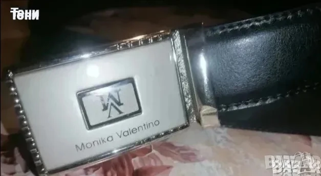 MONIKA VALENTINO Оригинал Италиански Дамски Автоматичен Колан от Естествена Кожа Нов 120см. , снимка 1