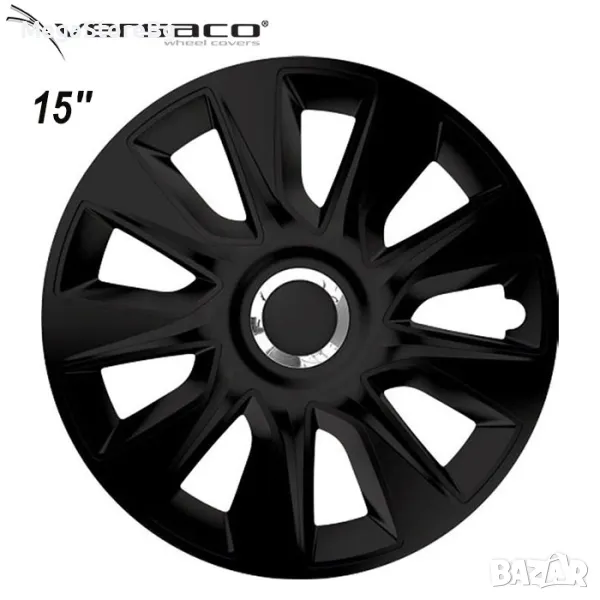 Тасове за джанти 15'' Versaco Stratos RC Black, снимка 1