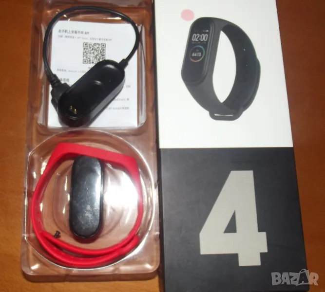 смарт фитнес гривна M4, HD цветен екран,сърдечен ритъм,Пулс,Крачки,Разстоян,Калор,Обажд,Изв.=6лв, снимка 1